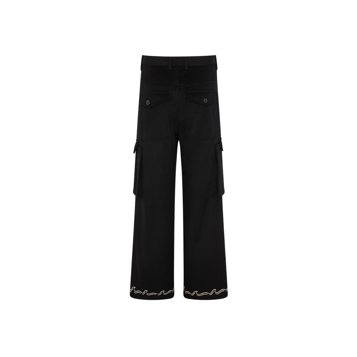 Black Wool & Cashmere Pants