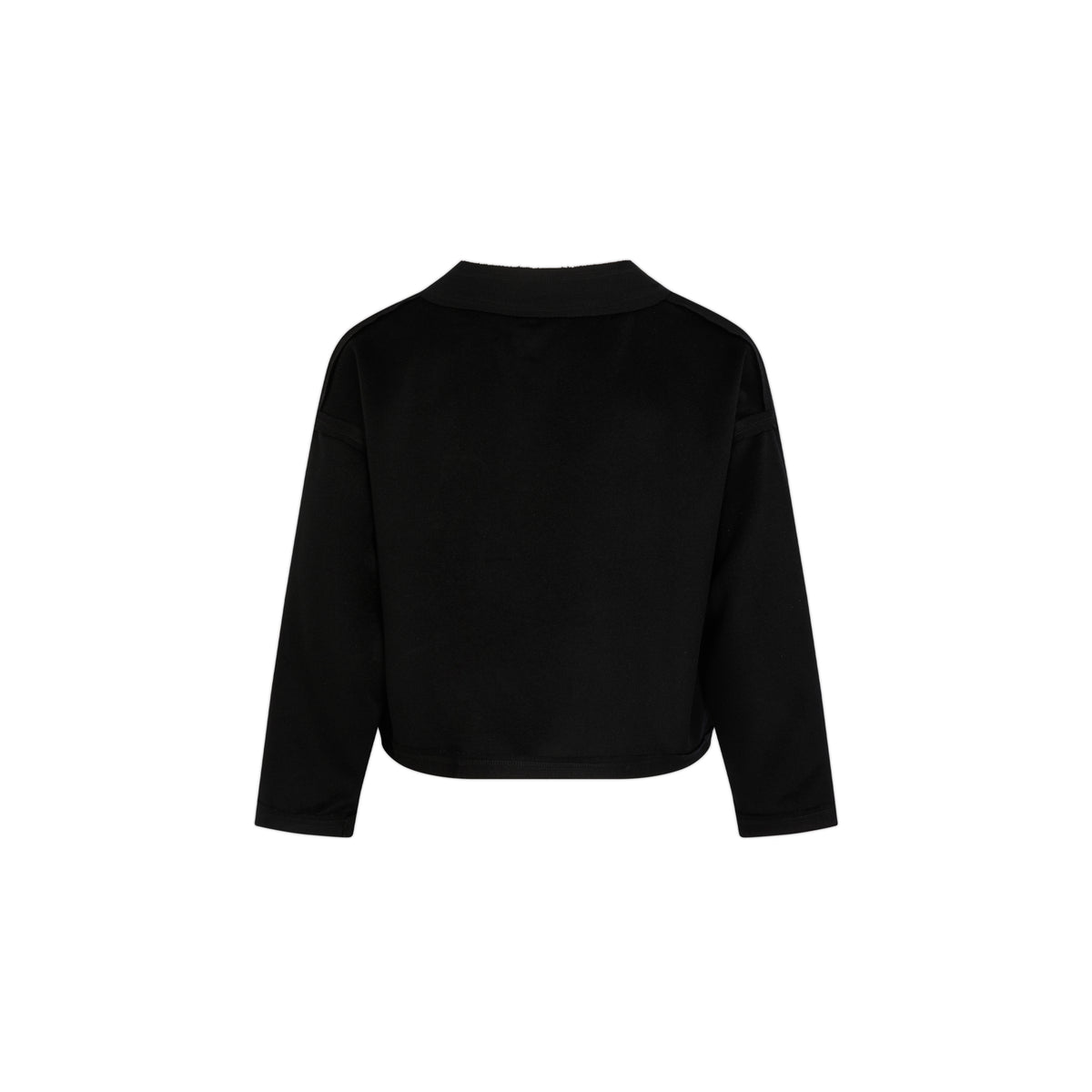 Black Merino Wool Kimono