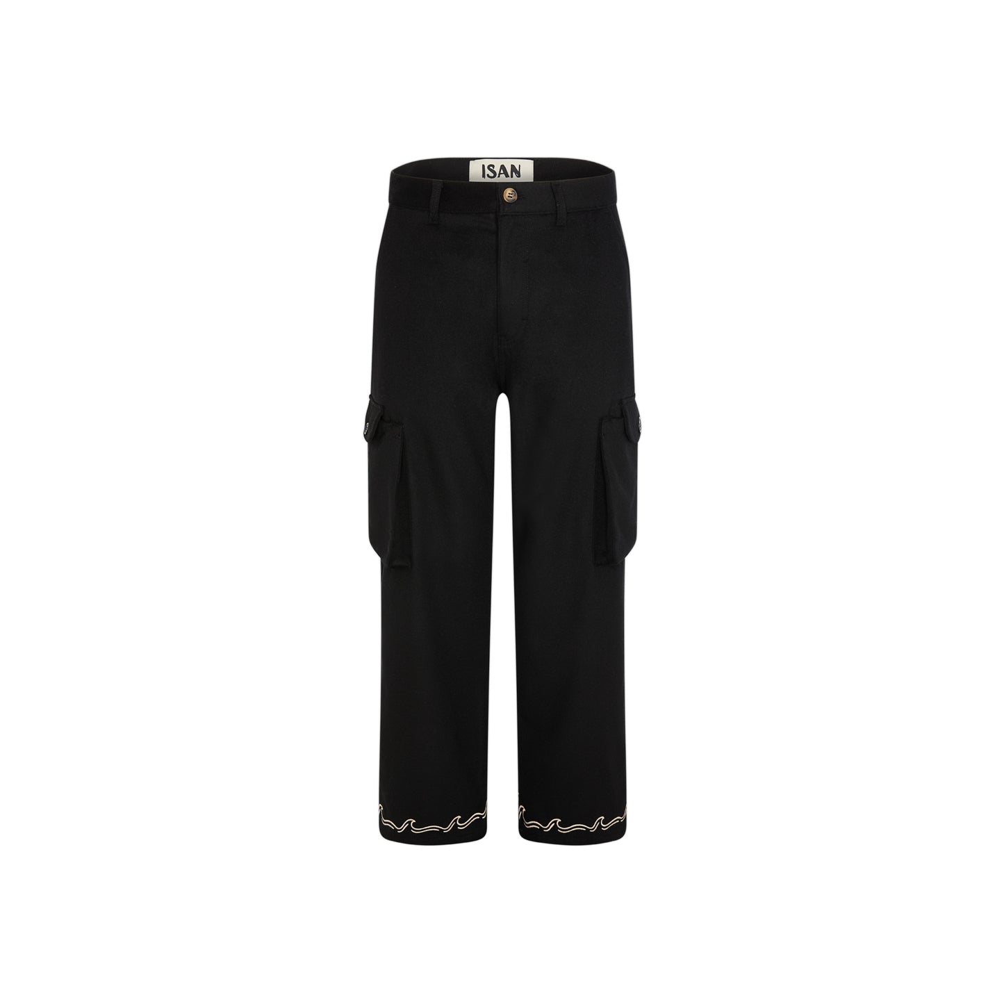 Black Wool & Cashmere Pants