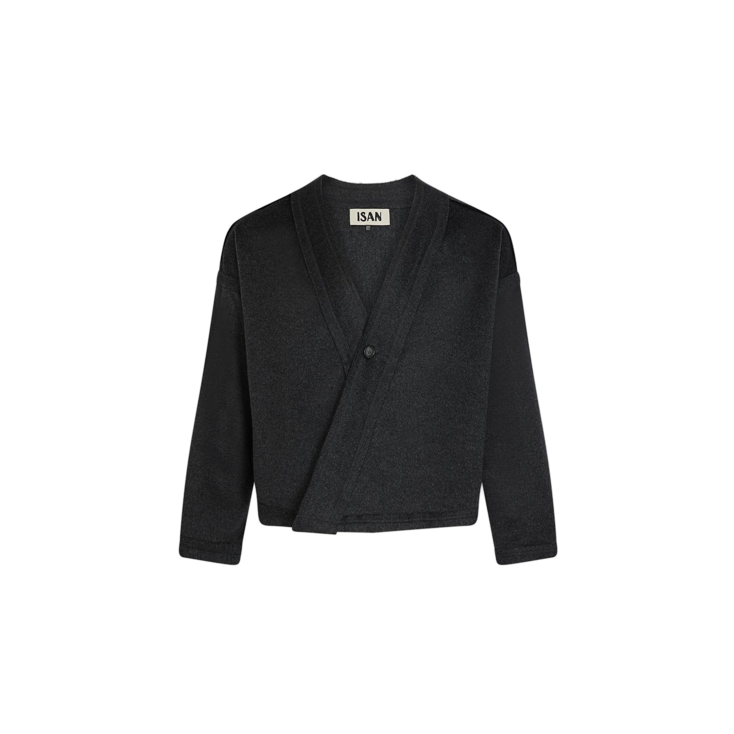 Gray Merino Wool Kimono